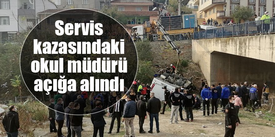 Servis kazasındaki okul müdürü açığa alındı