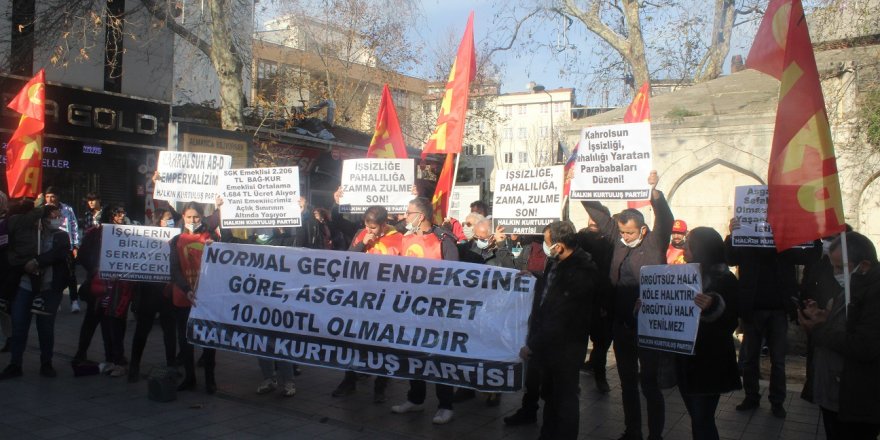 İnsanca yaşanacak ücret istiyoruz