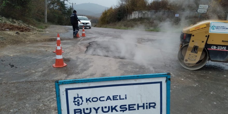 Gebze Yağcılar ve Elbizli’de yollar onarıldı