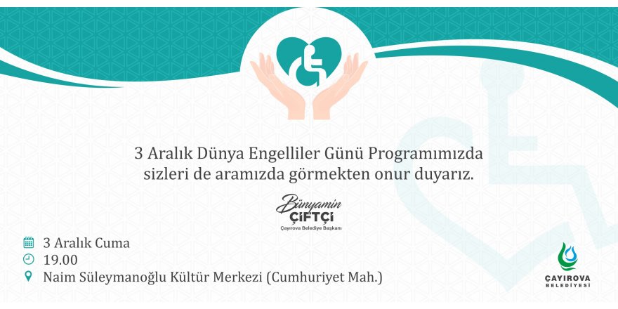 Çayırova’da Engelliler Günü programı