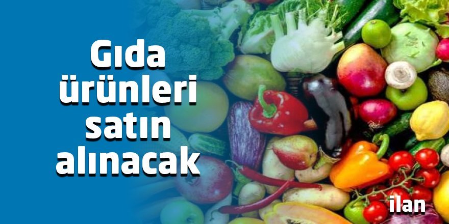 Gıda ürünleri satın alınacak