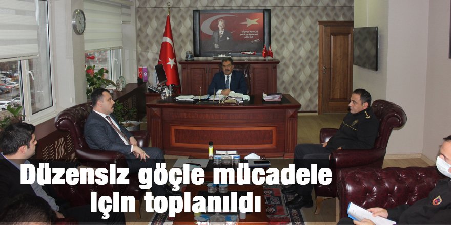 Düzensiz göçle mücadele için toplanıldı