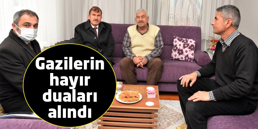 Gazilerin hayır duaları alındı