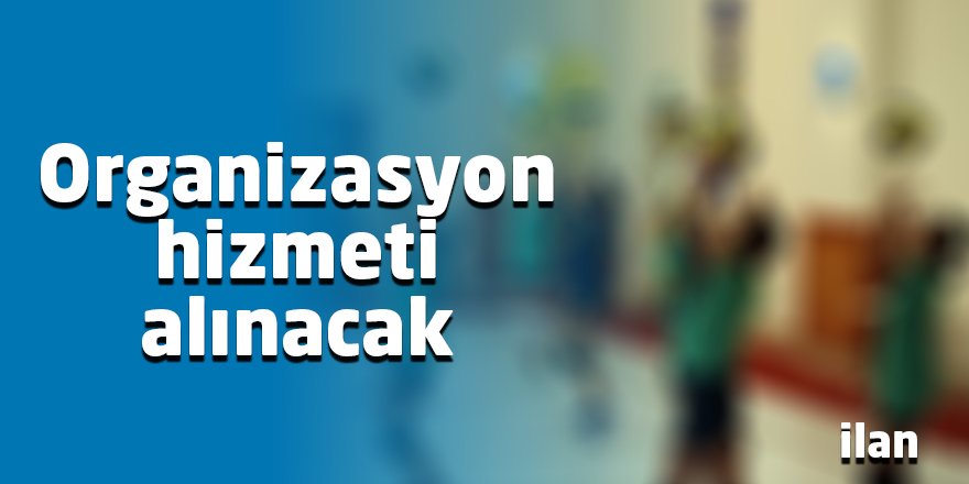 Organizasyon hizmeti alınacak