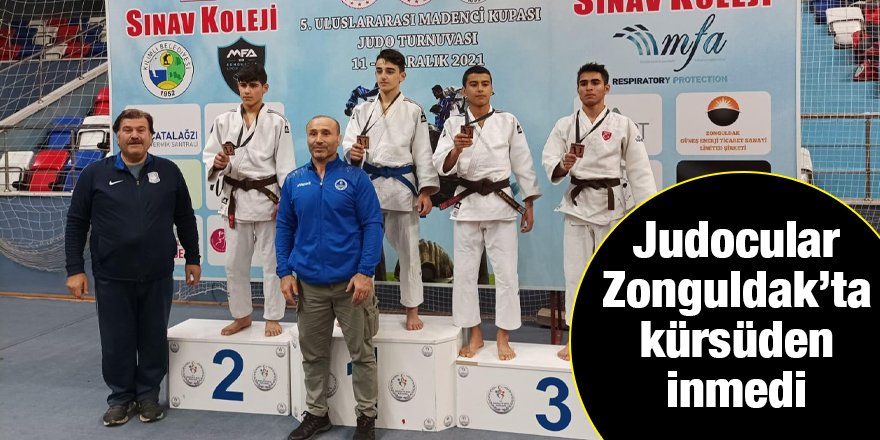 Judocular Zonguldak’ta kürsüden inmedi