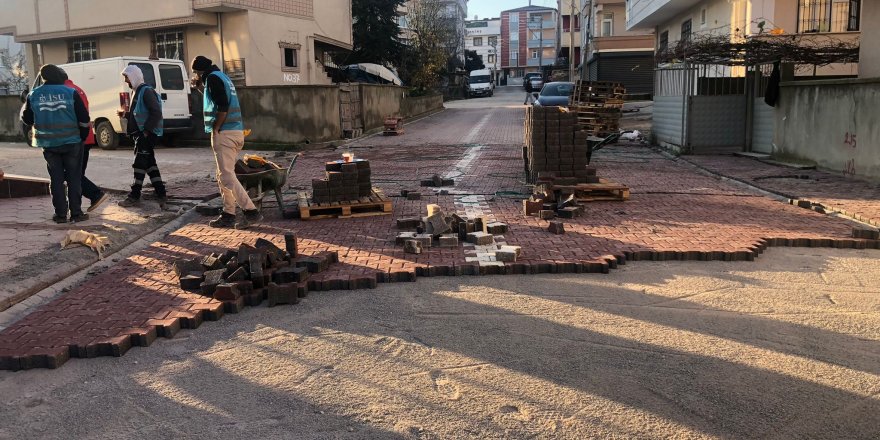 İSU’dan Darıca’da parke çalışması