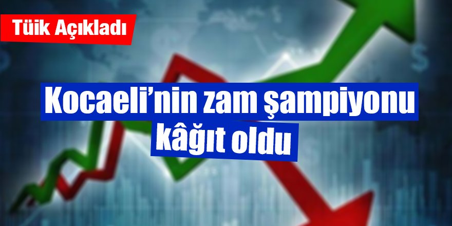 Kocaeli’nin zam şampiyonu kâğıt oldu