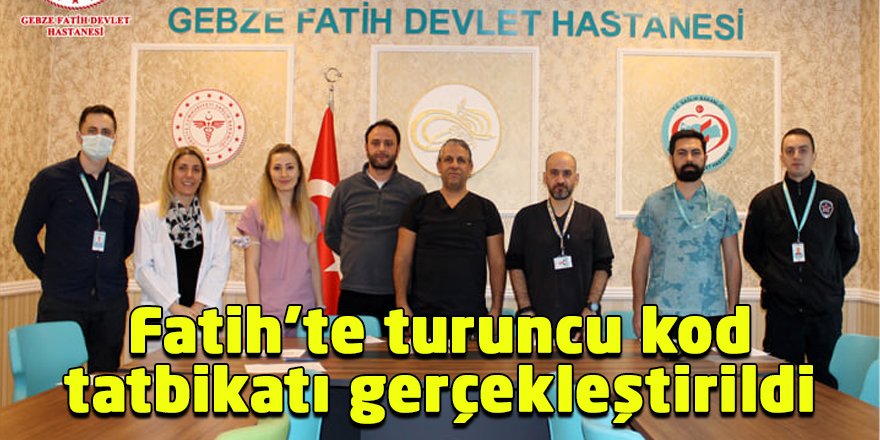 Fatih’te turuncu kod tatbikatı gerçekleştirildi