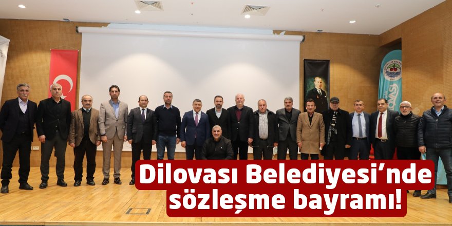 Dilovası Belediyesi’nde sözleşme bayramı!