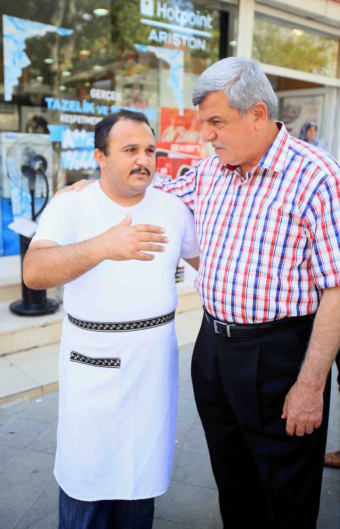 Başkandan esnaf turu