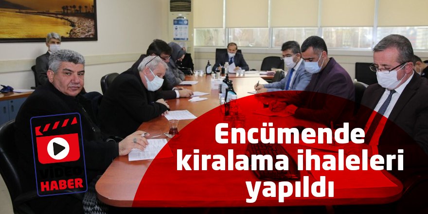 Encümende kiralama ihaleleri yapıldı