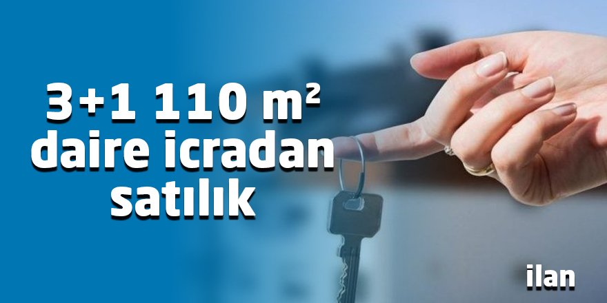 3+1 110 m² daire icradan satılık
