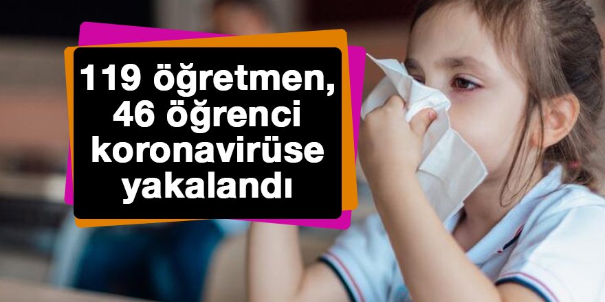 119 öğretmen, 46 öğrenci koronavirüse yakalandı!
