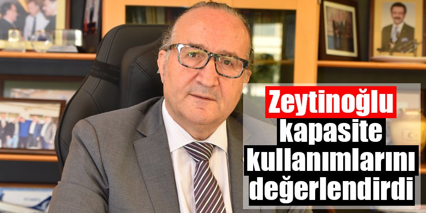 Zeytinoğlu kapasite kullanımlarını değerlendirdi