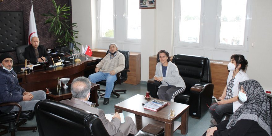 Farabi’de hastalar ve hasta yakınlarıyla toplanıldı