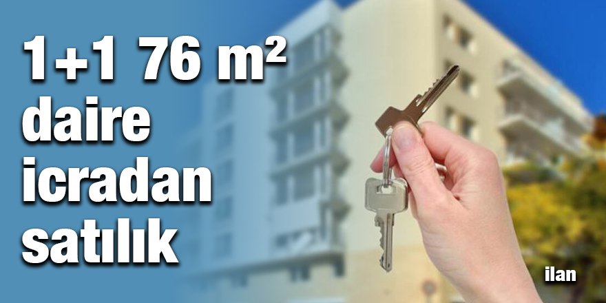 1+1 76 m² daire icradan satılık