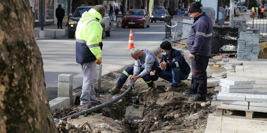 Yürüyüş yolunda çalışmalar devam ediyor