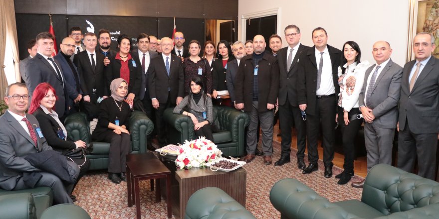 İKM üyesi esnaflar Kılıçdaroğlu ile görüştü