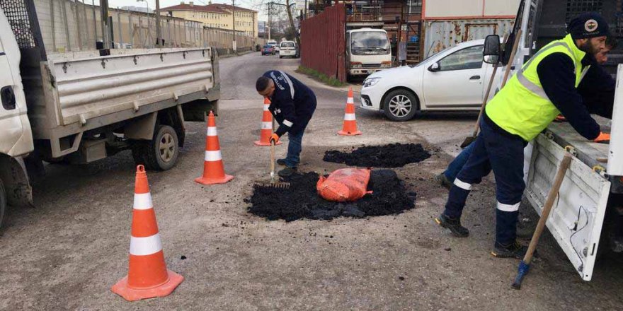 Kaldırım ve yollara acil müdahale