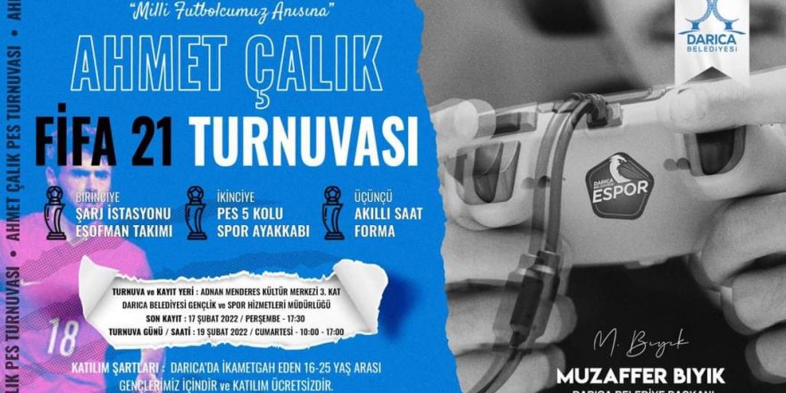 Darıca’da gençler için FİFA 2021 turnuvası