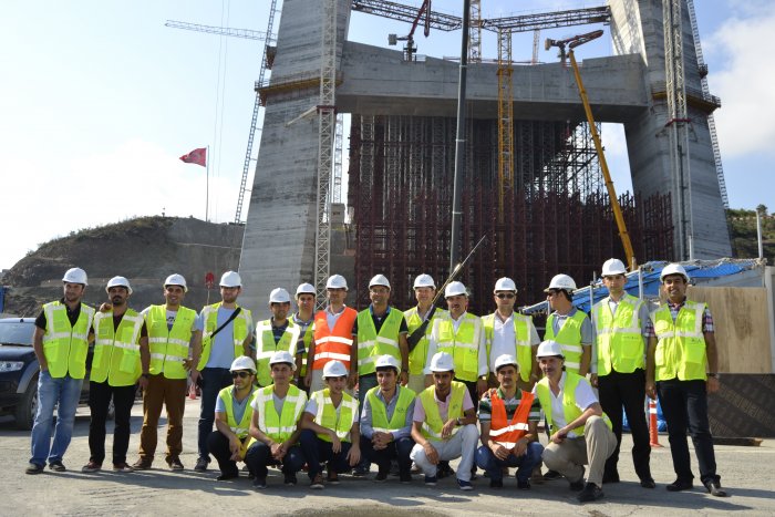 KASİAD üyeleri 3.köprünün inşaatını gezdi