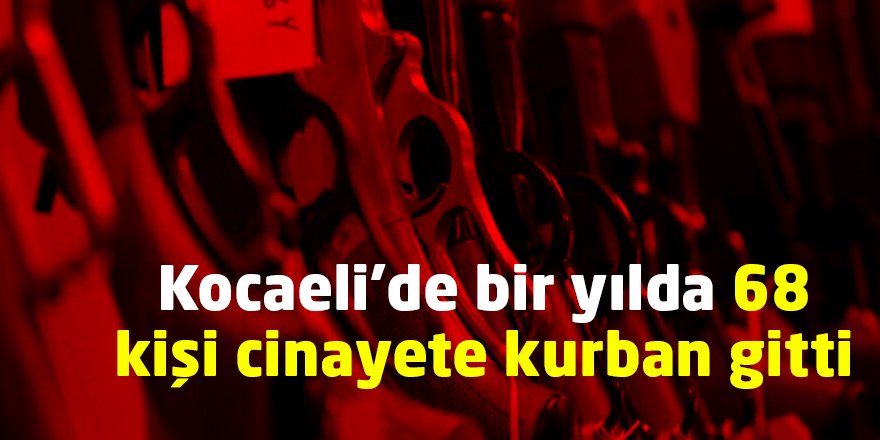 Kocaeli’de bir yılda 68 kişi cinayete kurban gitti