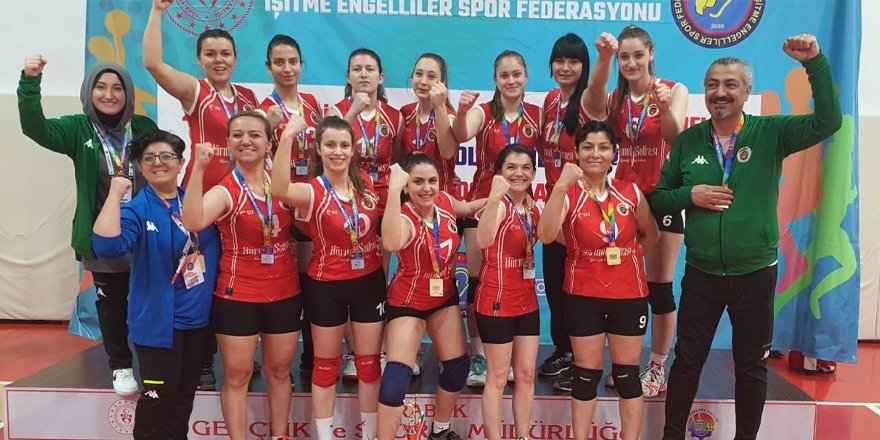İşitme Engelliler Kadınlar Voleybol Takımı Türkiye Şampiyonu