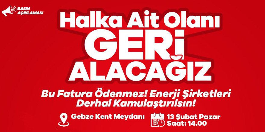 SOL Parti enerji şirketlerinden davacı oluyor