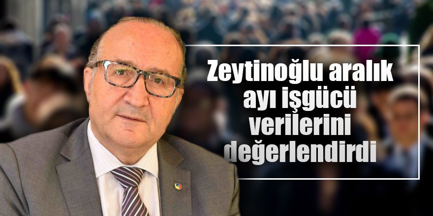 Zeytinoğlu aralık ayı işgücü verilerini değerlendirdi