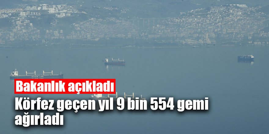 Körfez geçen yıl 9 bin 554 gemi ağırladı