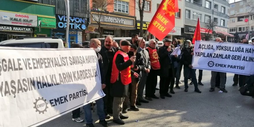 Emek Partililer zamları protesto etti