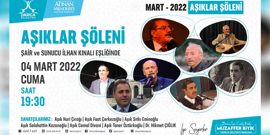 Darıca’da Aşıklar Şöleni düzenleniyor