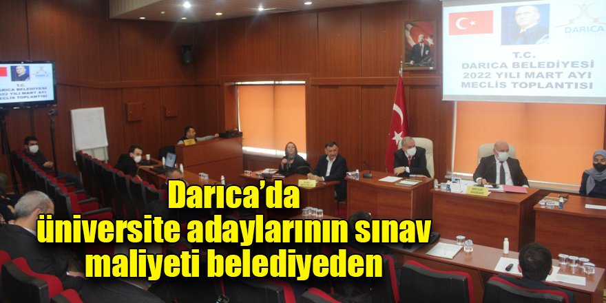 Darıca’da üniversite adaylarının sınav maliyeti belediyeden