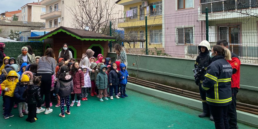 Kocaeli İtfaiyesinden yangın eğitimi