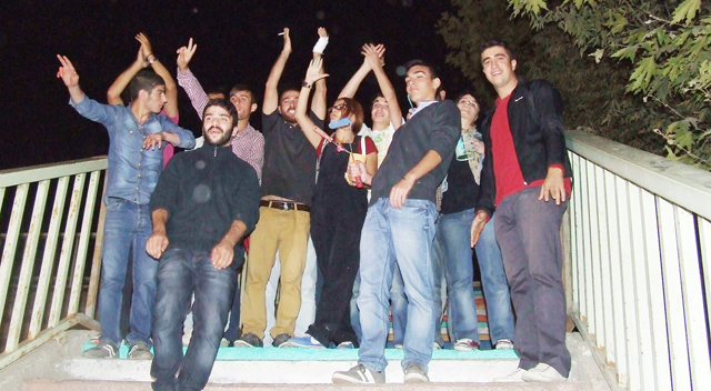 Gebze’de merdivenler rengârenk