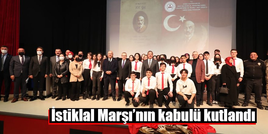 İstiklal Marşı’nın kabulü kutlandı