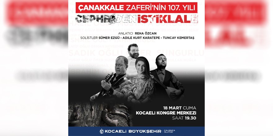 18 Mart Çanakkale Zaferi için özel etkinlik