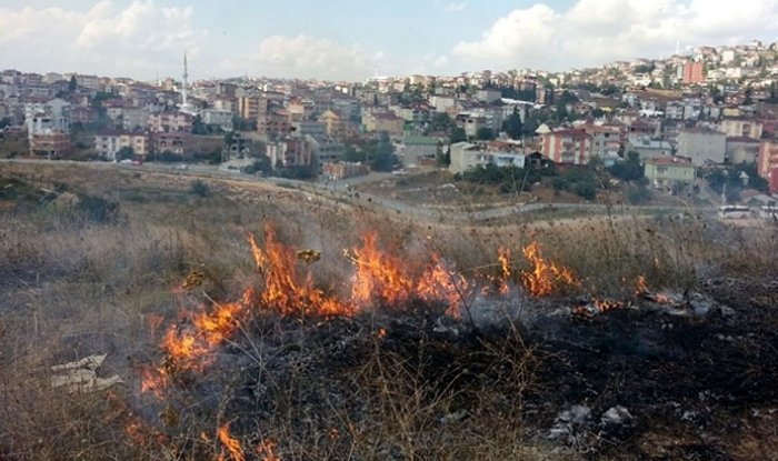 Beylibağı’nda korkutan yangın