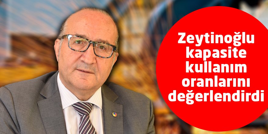 Zeytinoğlu kapasite kullanım oranlarını değerlendirdi