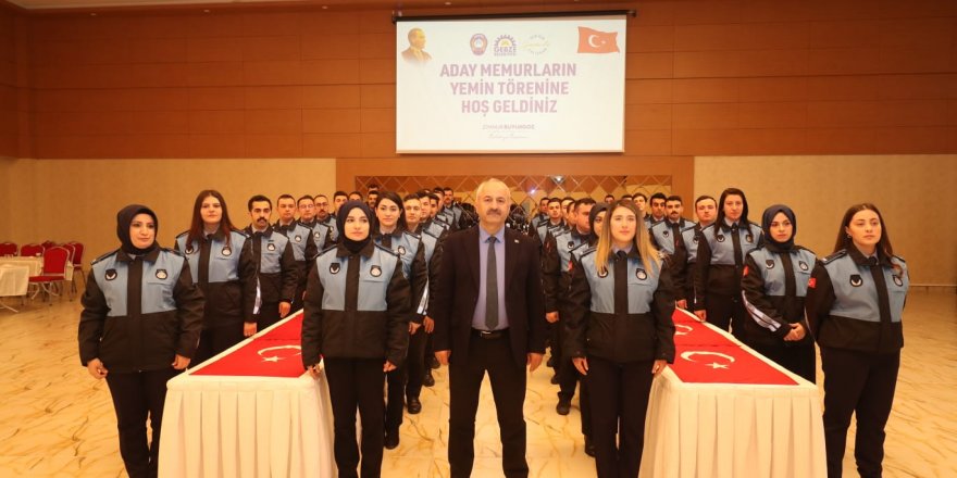 Yemin eden zabıta memurları göreve başladı