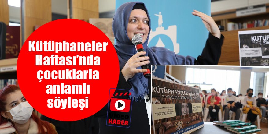 Kütüphaneler Haftası’nda çocuklarla anlamlı söyleşi