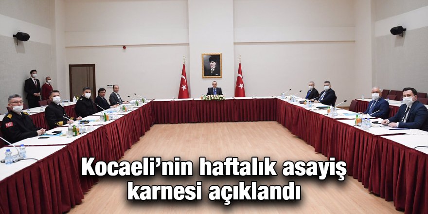 Kocaeli’nin haftalık asayiş karnesi açıklandı