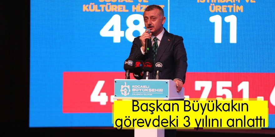 Başkan Büyükakın görevdeki 3 yılını anlattı