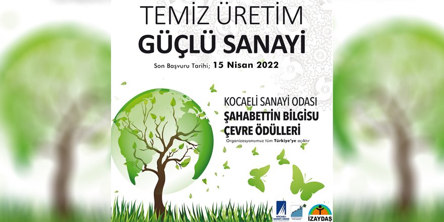 KSO Şahabettin Bilgisu Çevre Ödülleri için zaman daralıyor