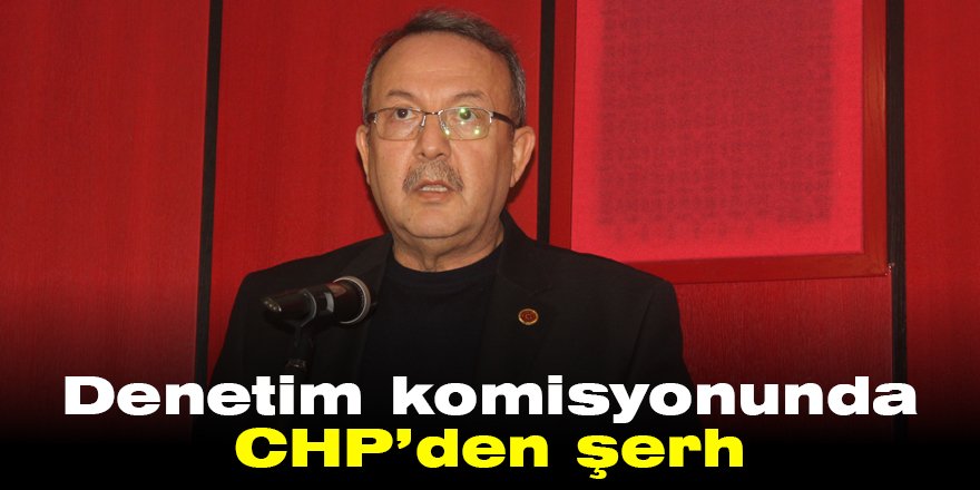 Denetim komisyonunda CHP’den şerh