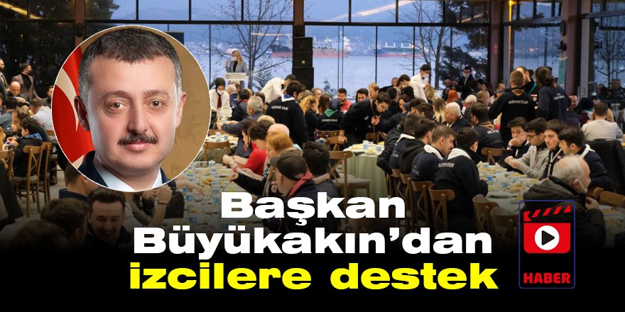 Başkan Büyükakın’dan izcilere destek