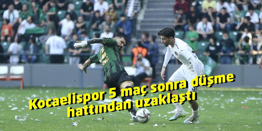 Kocaelispor 5 maç sonra düşme hattından uzaklaştı