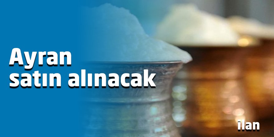 Ayran satın alınacak