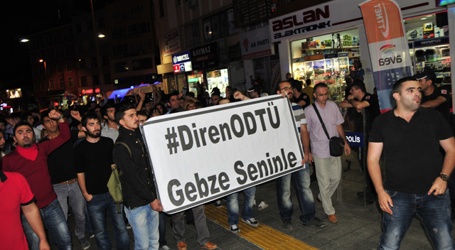 Gebze’den ODTÜ'ye destek yürüyüşü