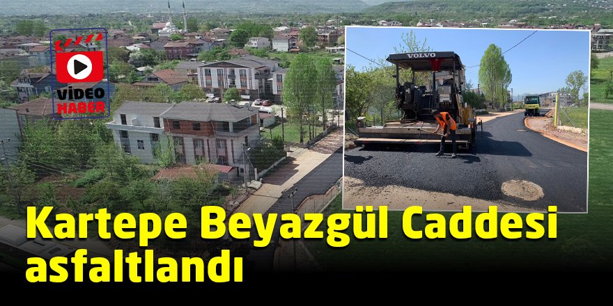 Kartepe Beyazgül Caddesi asfaltlandı